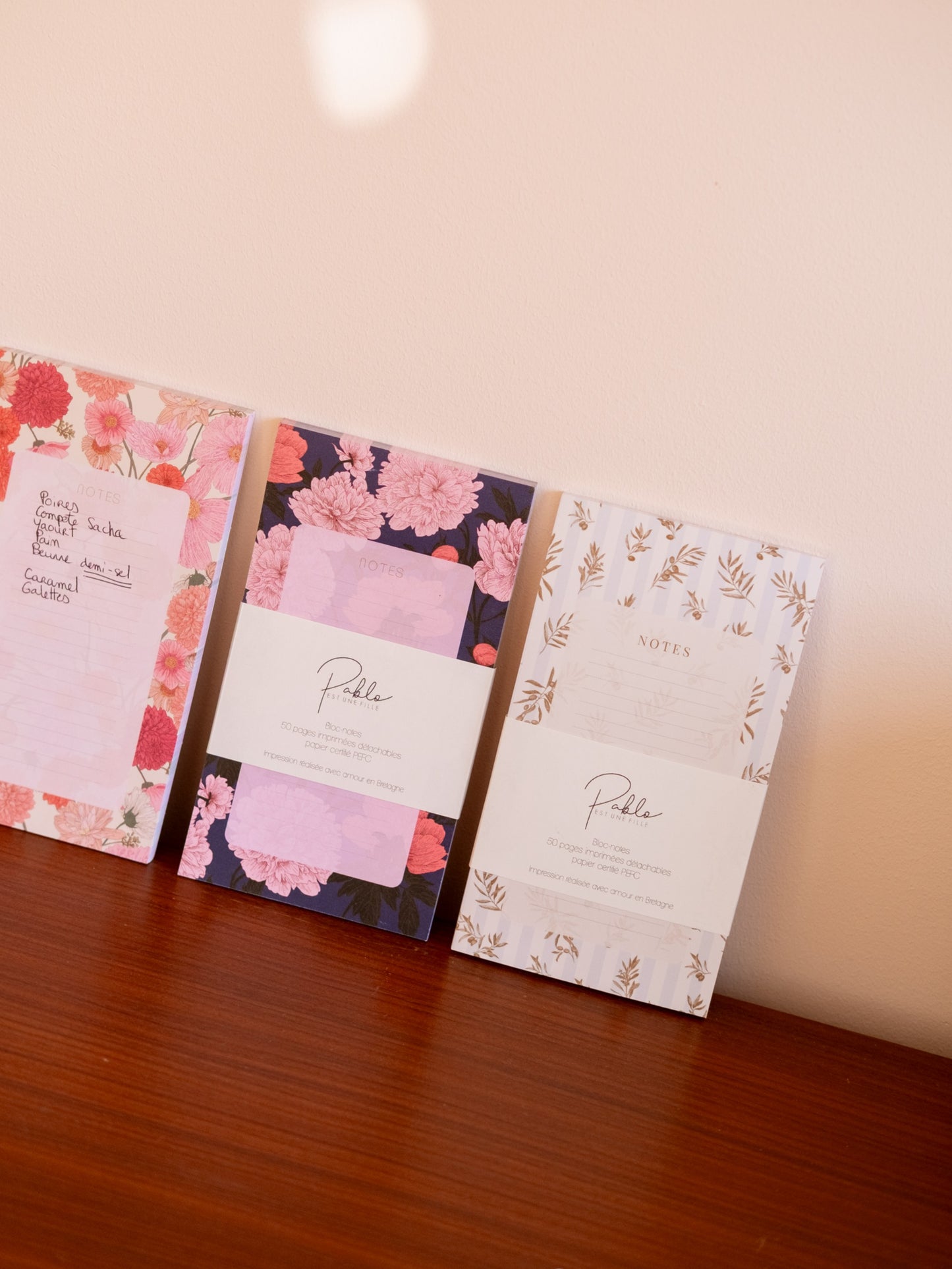 Bloc-notes florales