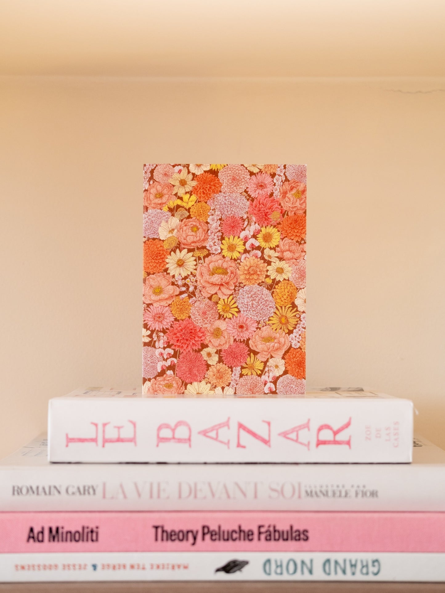 carte florale motif 60's