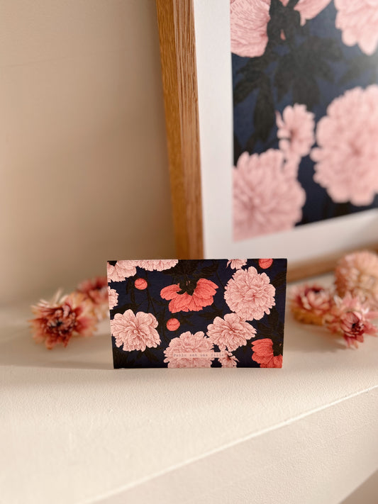 Petite carte florale pour petits mots