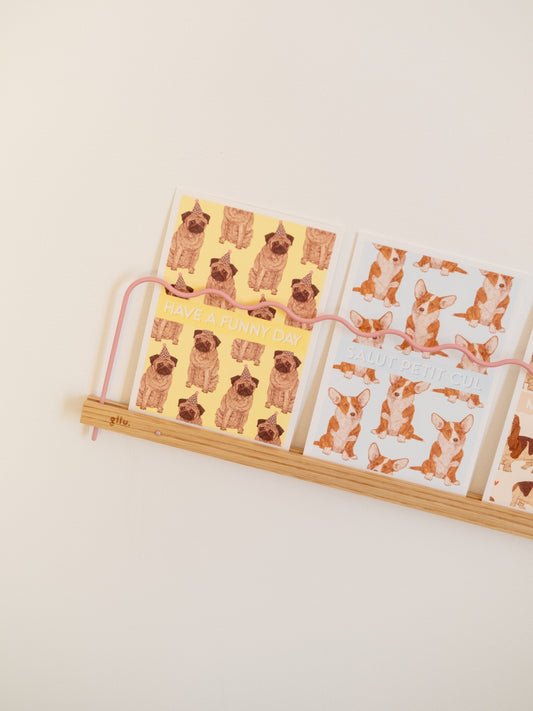 Carte anniversaire carlin corgis