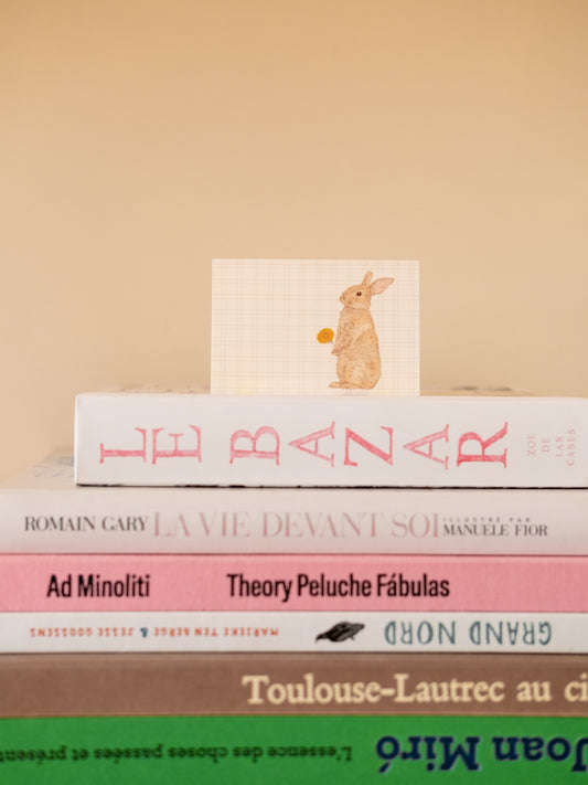 Mini carte lapin pour cadeau enfant