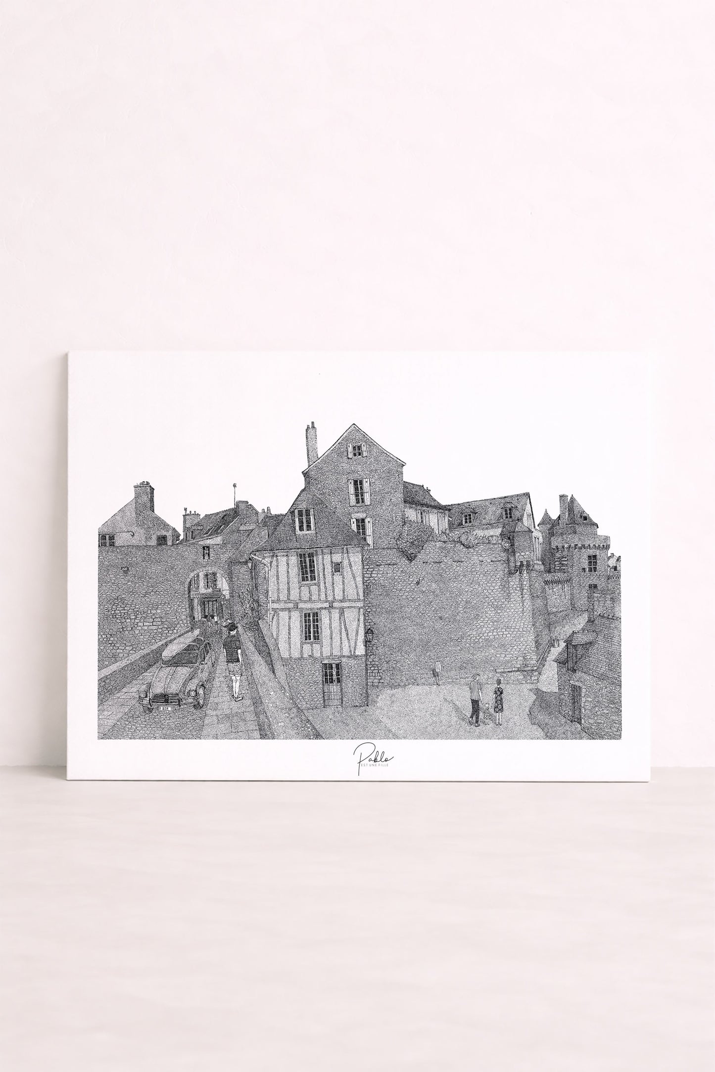 Porte Poterne Vannes - Sérigraphie 30x40cm & 50x70cm