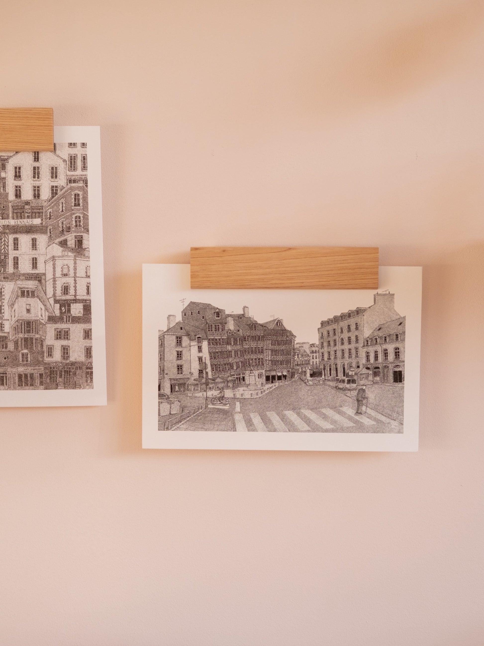 Affiche A4 rennes place du champ jacquet