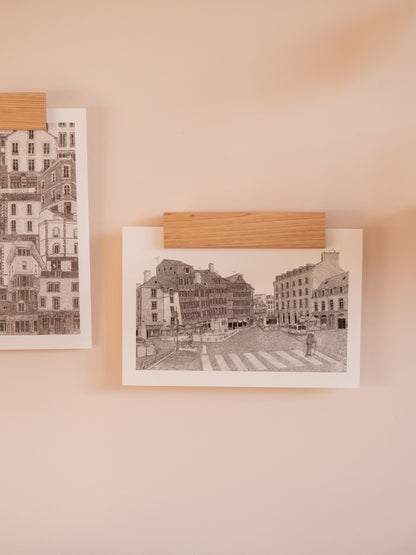 Affiche A4 rennes place du champ jacquet