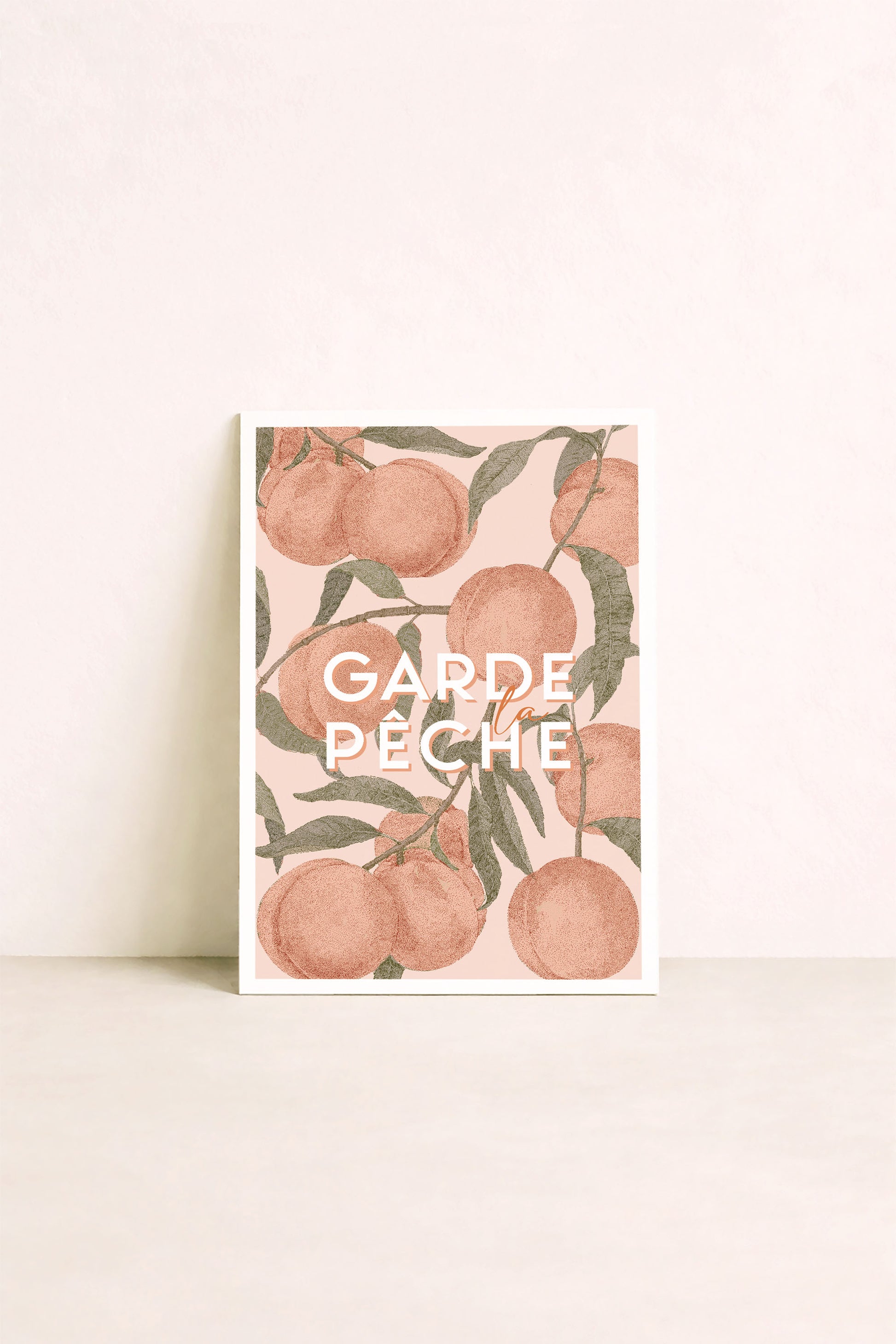 Affiche positive Garde la pêche