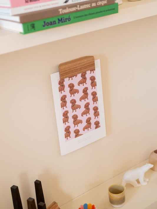 Illustration teckels saucisses party