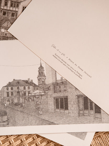 Affiches illustrées rennes Pablo est une fille