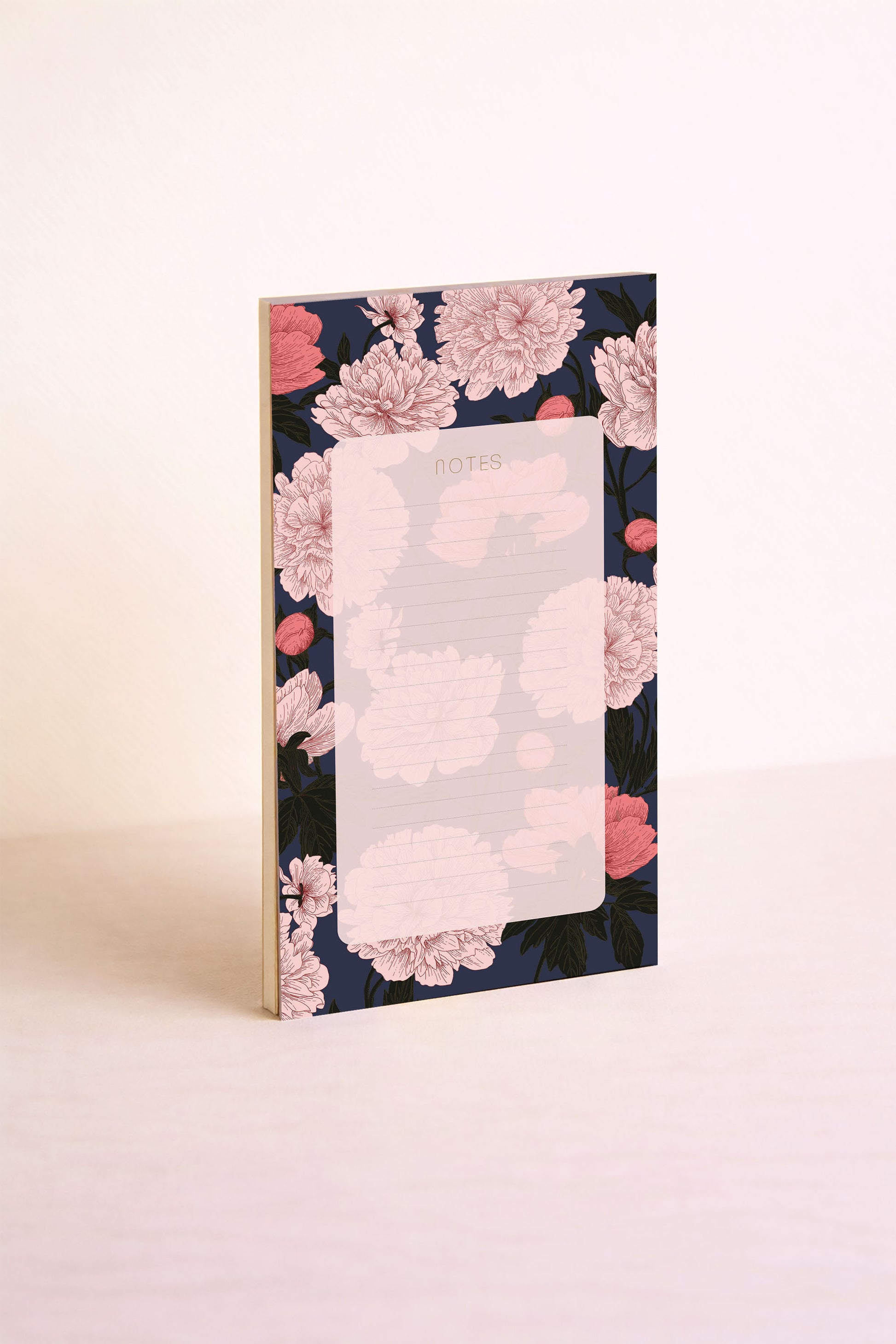 Bloc-notes au motif floral 