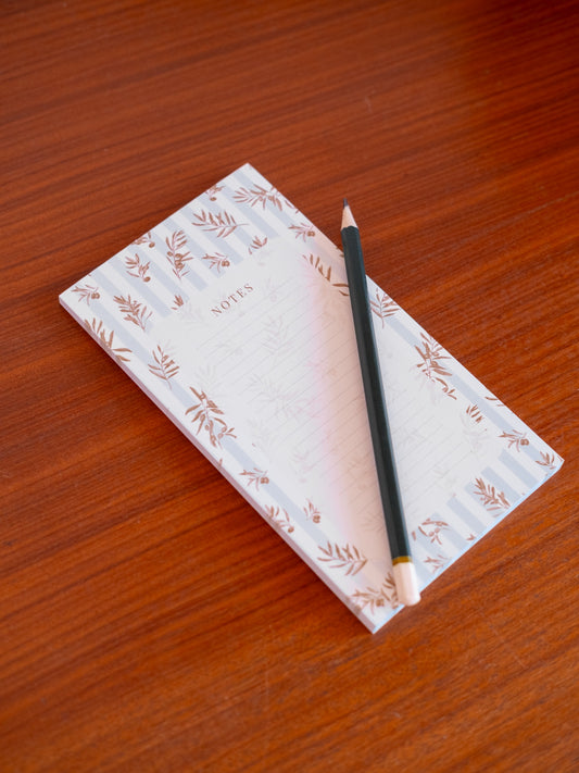 Bloc-notes motif oliviers