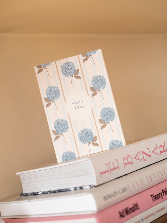 Carte double bisous salés hortensias
