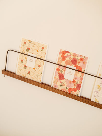 Carte florale motif Antoinette poisson Doux Bisous
