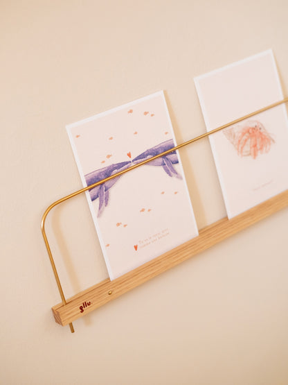 Carte saint Valentin bisous baleines