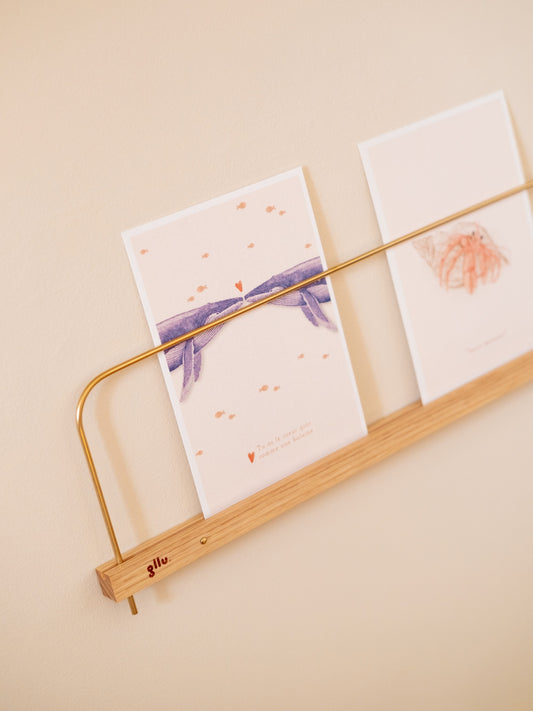 Carte saint Valentin bisous baleines