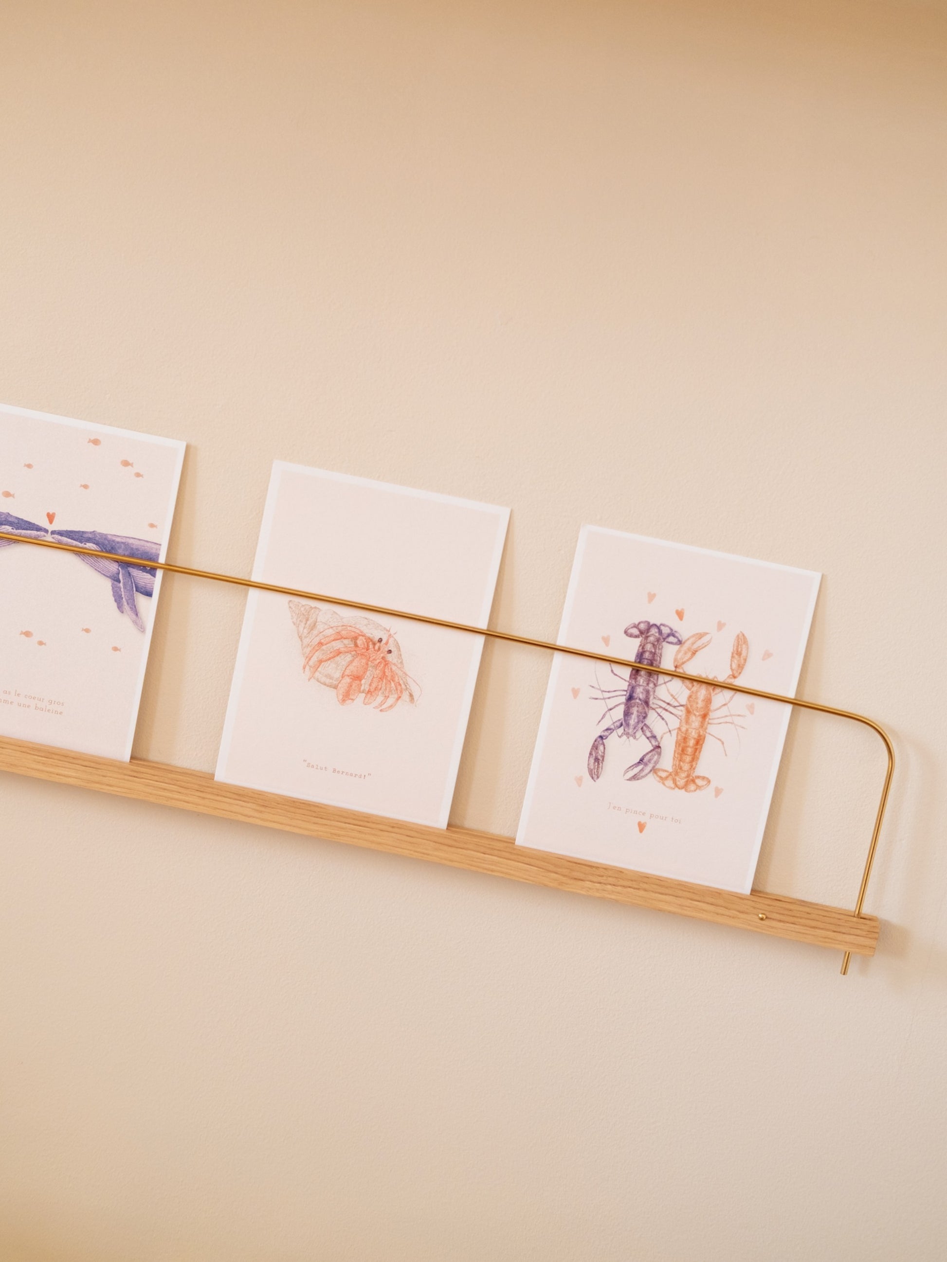 Cartes postales homards et crustacés