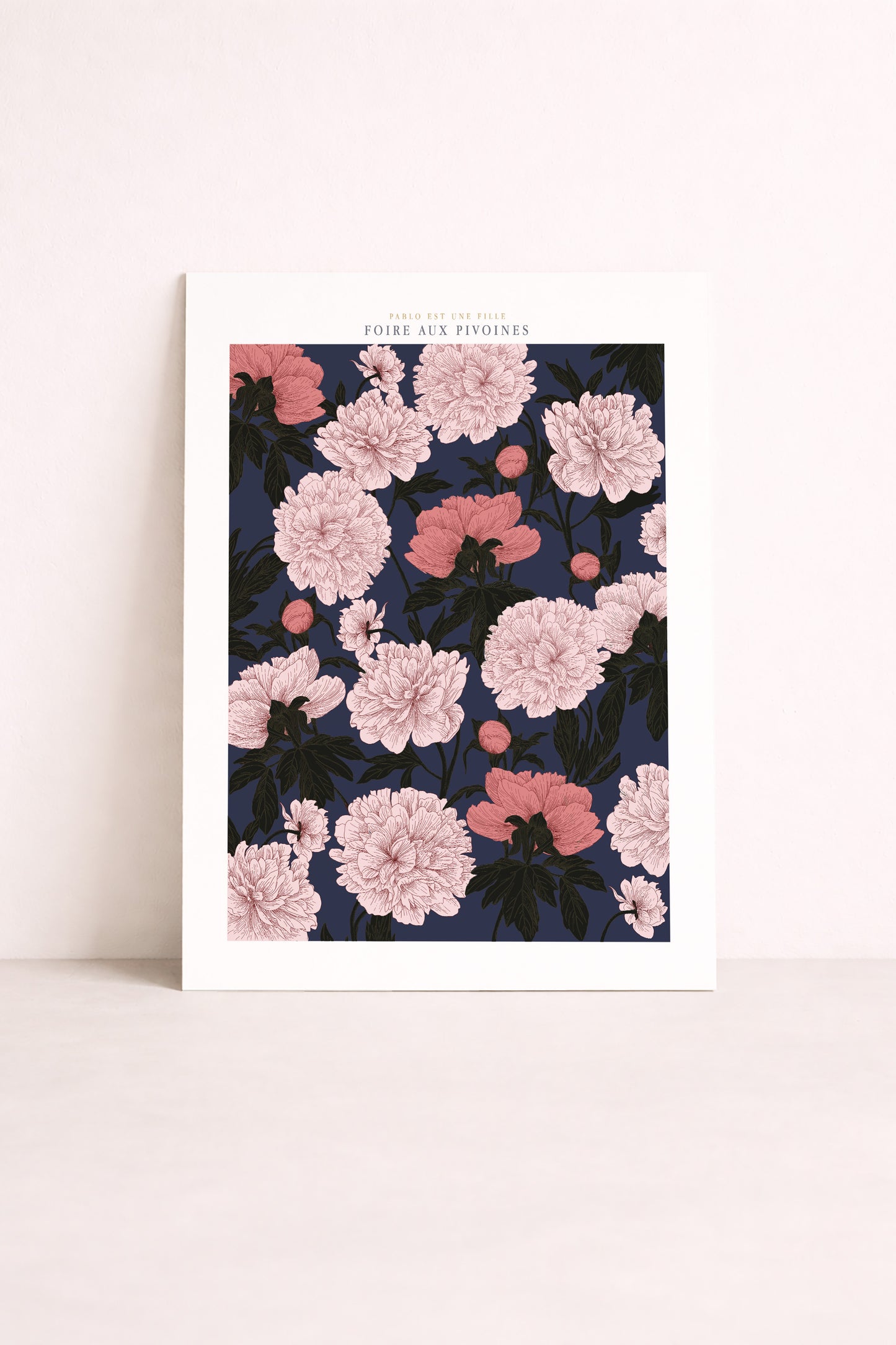 L'affiche Foire aux Pivoines au format 30x40cm