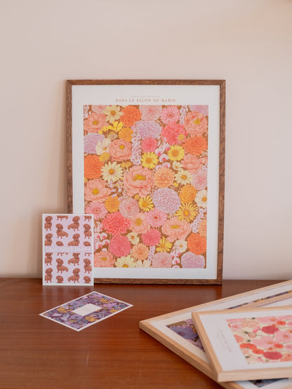 Dans le Salon de Mamie - Affiche A4 ou 30x40cm