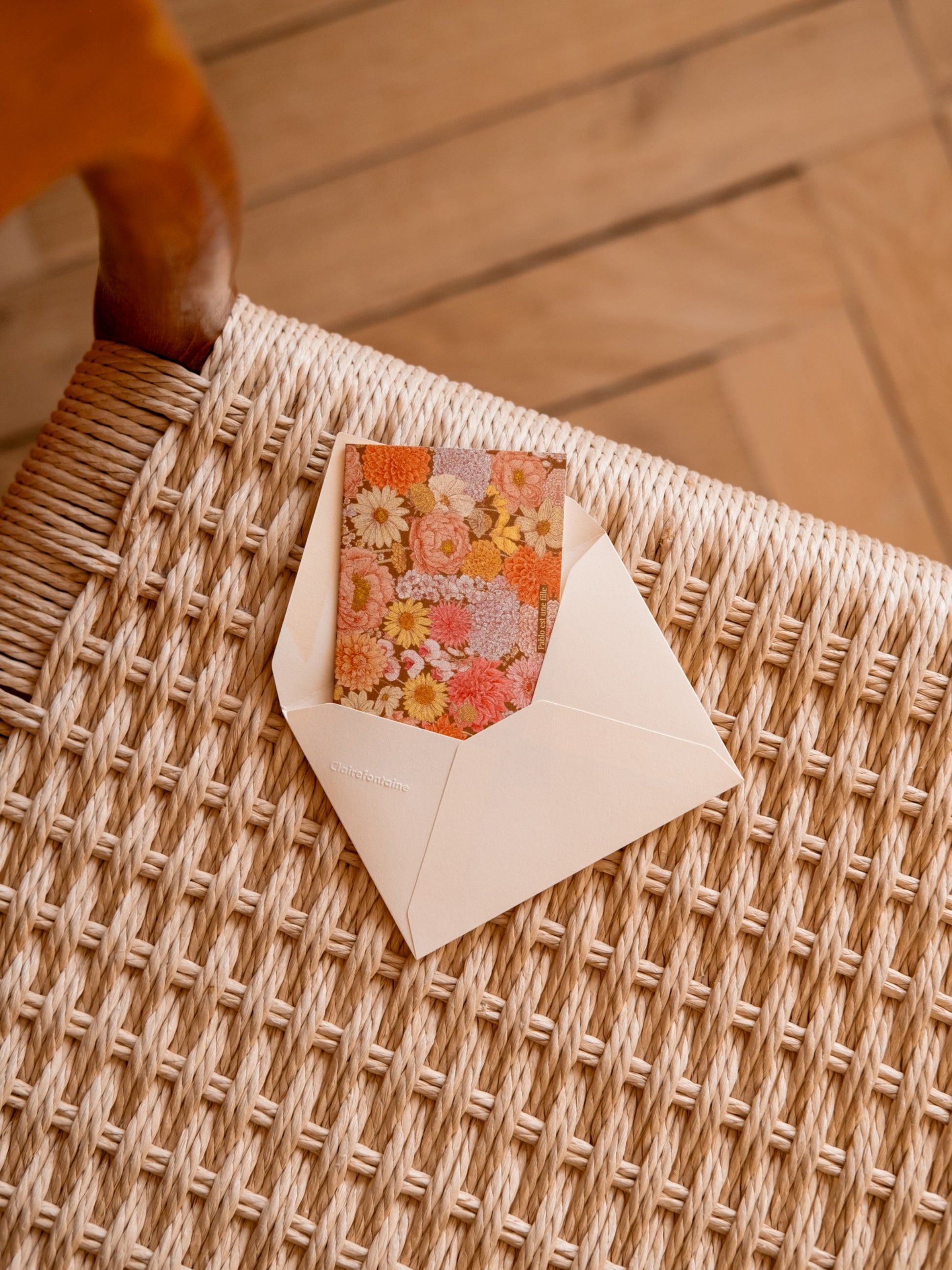 Mini carte florale motif vintage