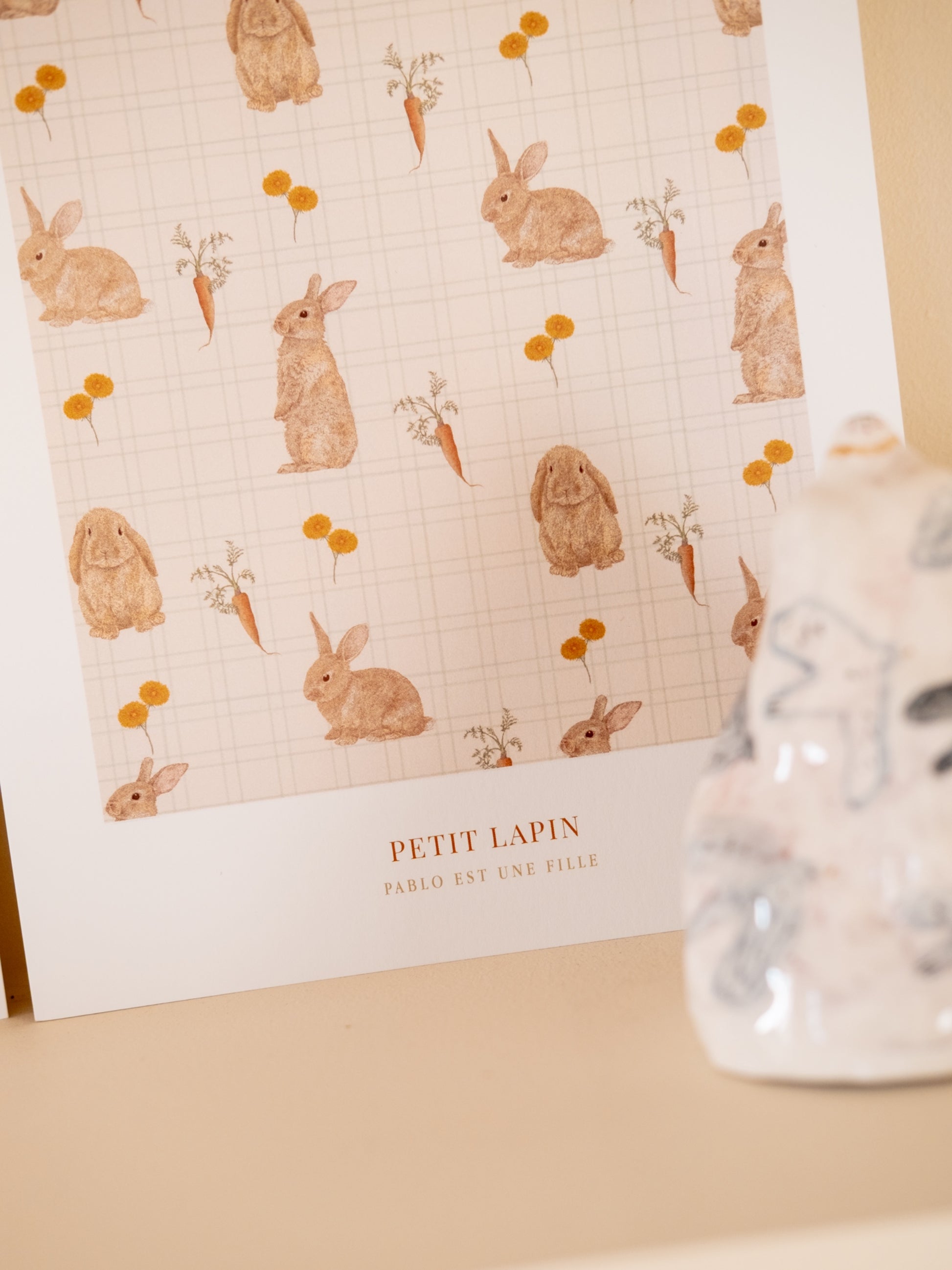 Motif lapins pour chambre d’enfants