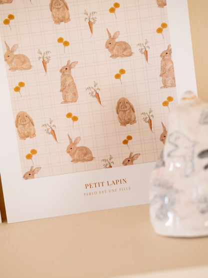 Motif lapins pour chambre d’enfants