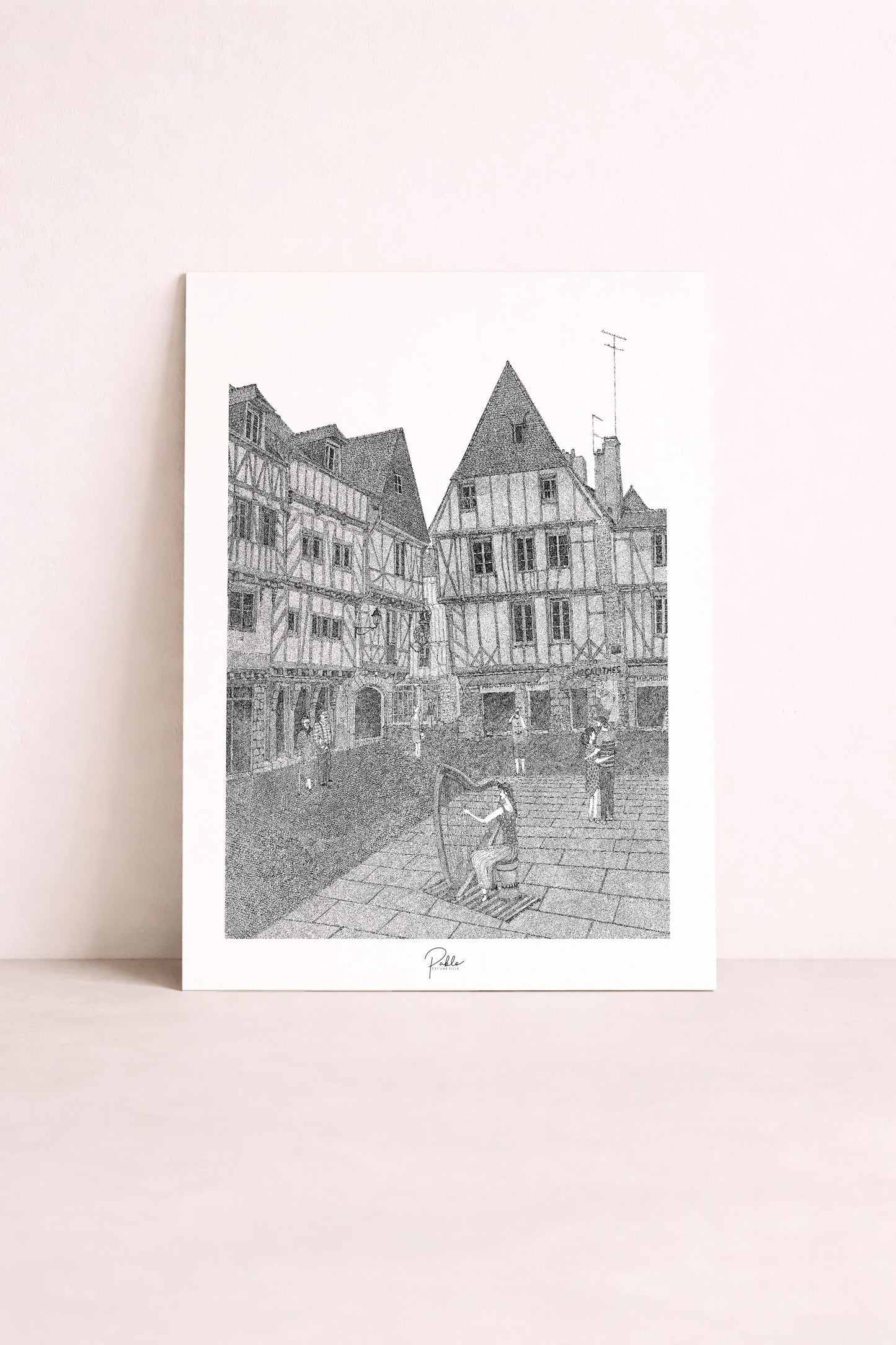 Place Saint Pierre - Sérigraphie 30x40cm