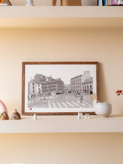 Place du champ jacquet affiche rennes