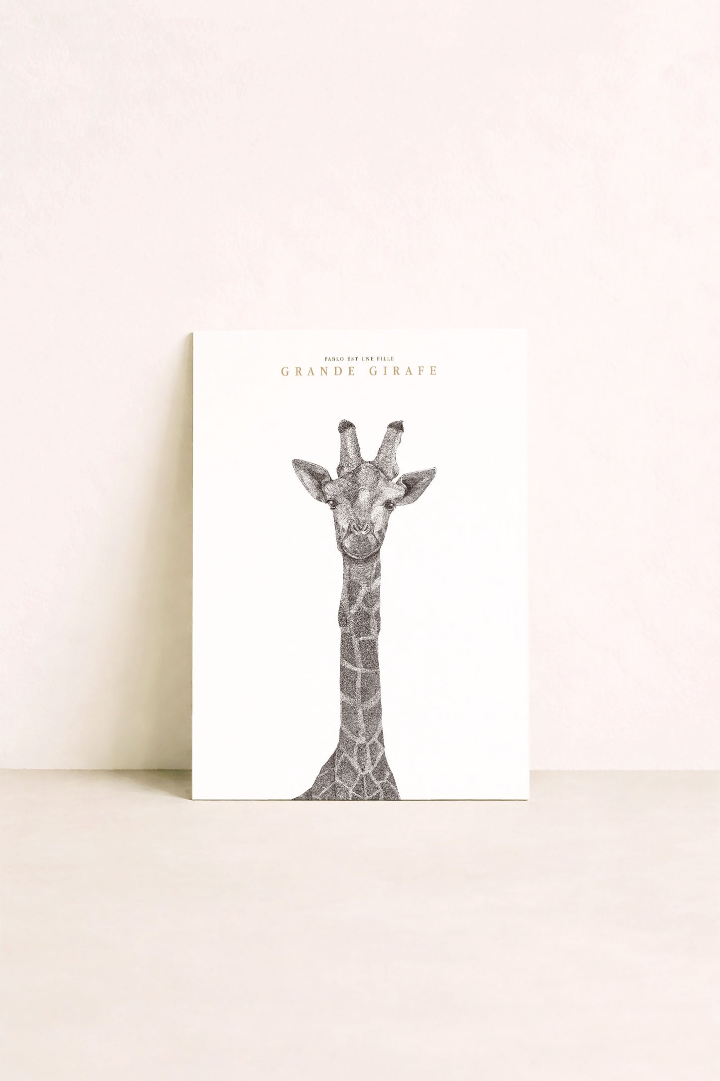 Affiche Grande girafe pour chambre d'enfant