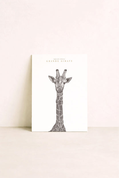 Affiche Grande girafe pour chambre d'enfant