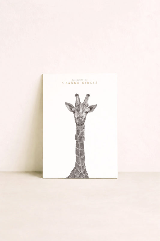 Affiche Grande girafe pour chambre d'enfant