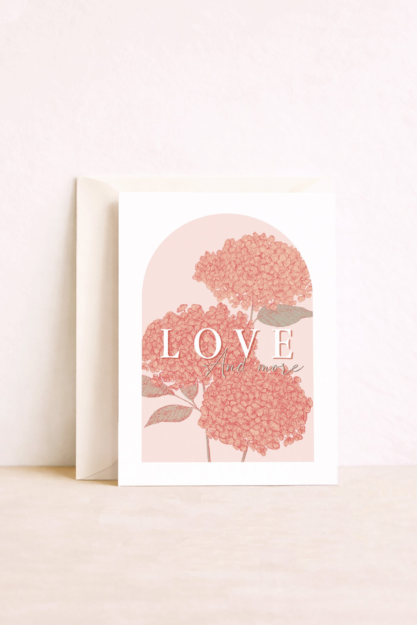 Carte Amour Love and more Hortensias