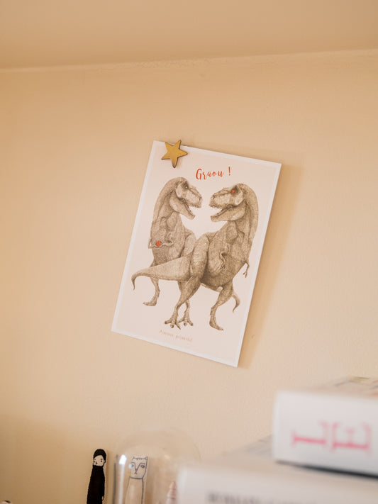 Duo de T-Rex amoureux