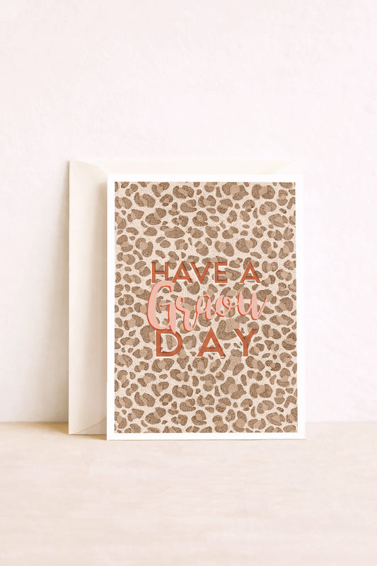 Carte postale motif leopard have graou day