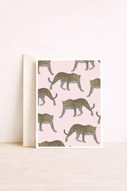 carte postale motif jaguar