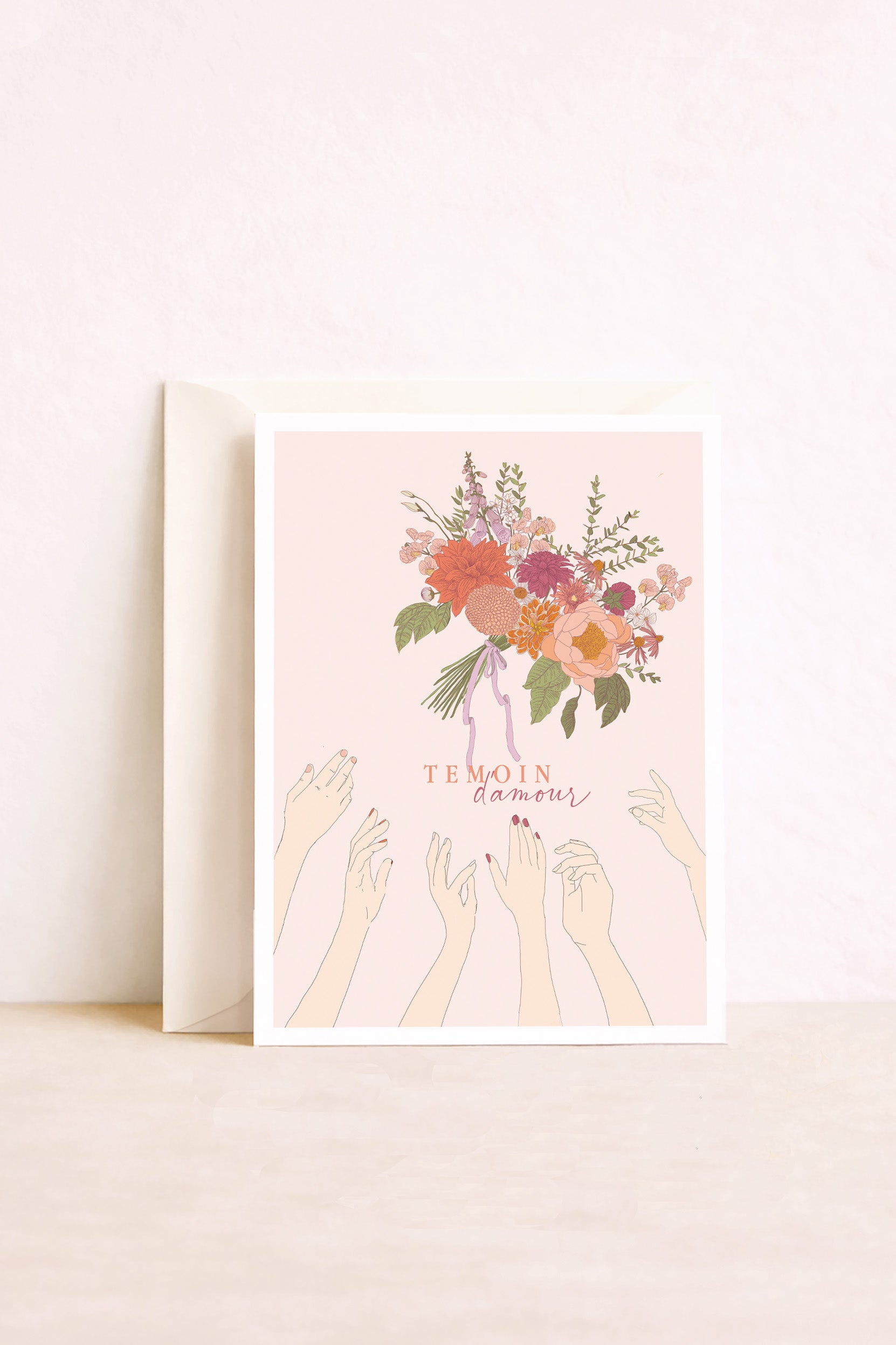 carte mariage demande témoin