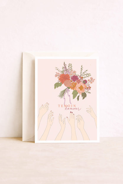 carte mariage demande témoin