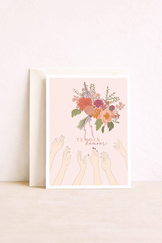 carte mariage demande témoin