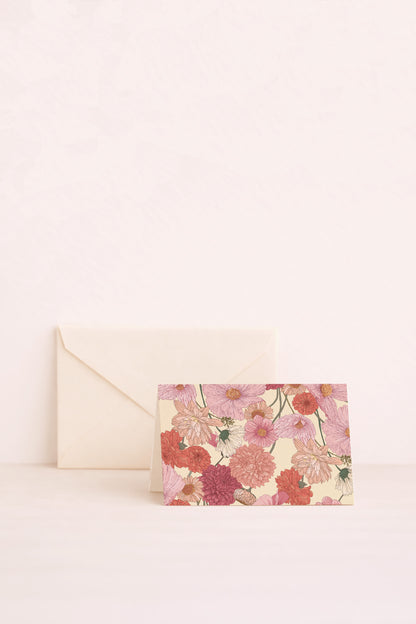 Mini carte le temps des fleurs 