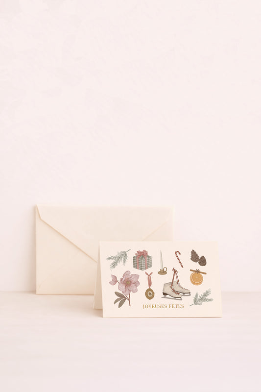 Mini carte symboles noel 