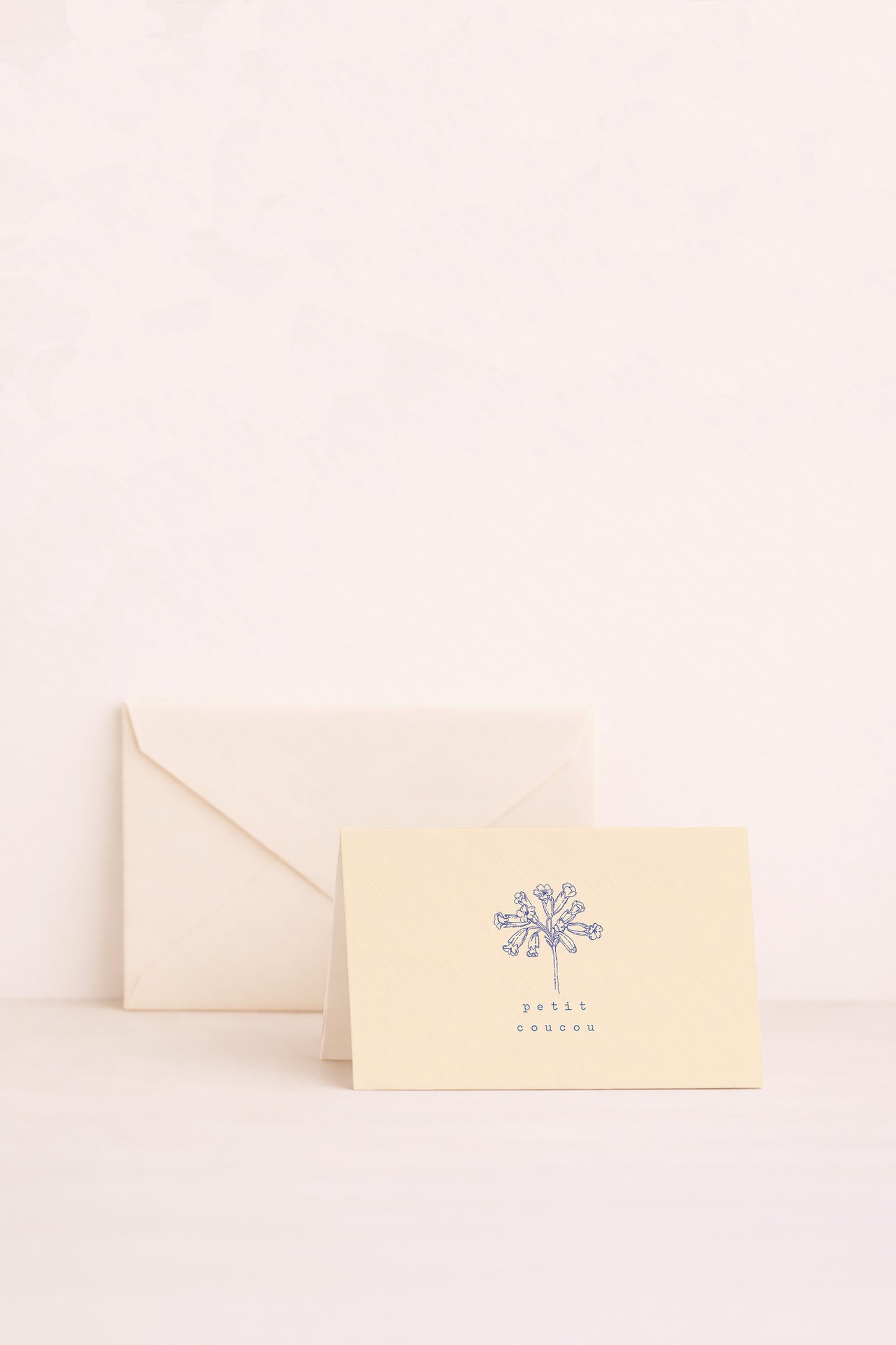 Petite carte postale florale petit coucou
