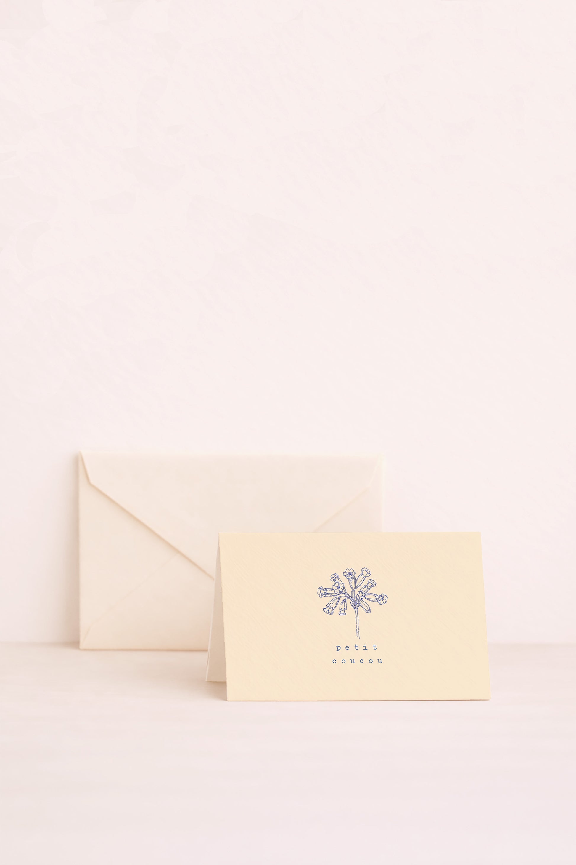 Petite carte postale florale petit coucou