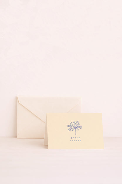 Petite carte postale florale petit coucou