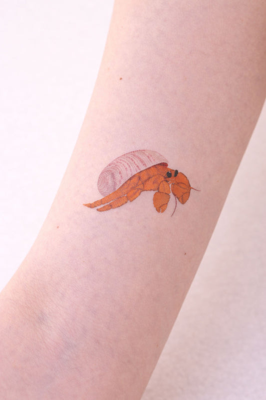 Tatouage éphémère Bernard l'ermite