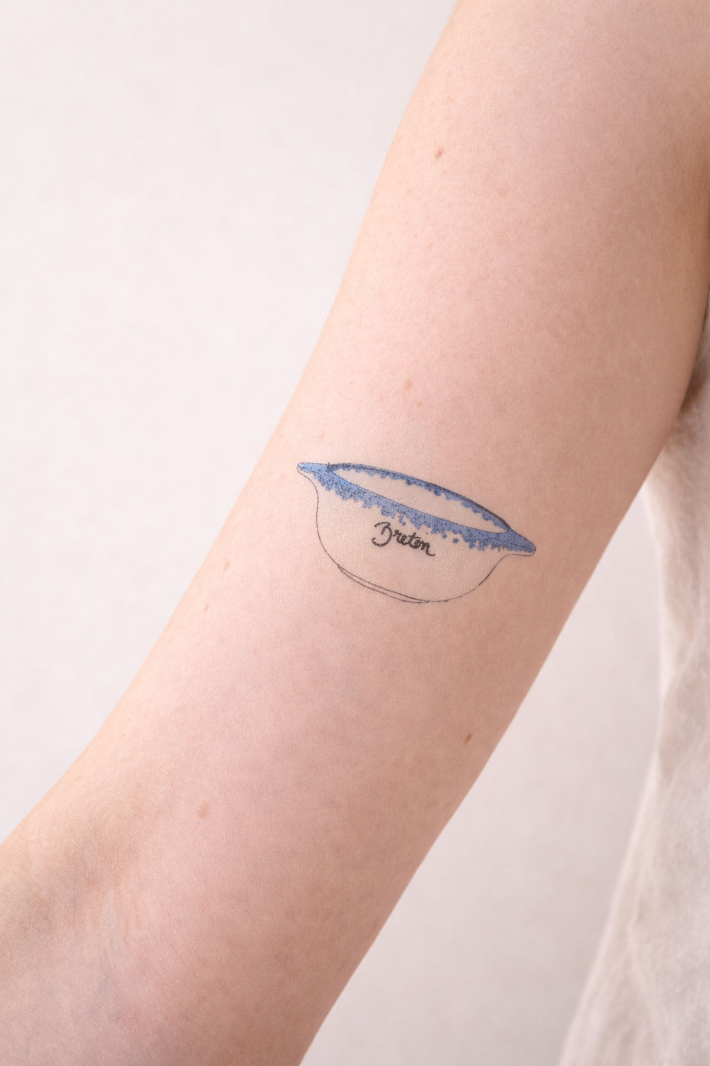 Tatouage éphémère bol breton issu de la planche beurre salé