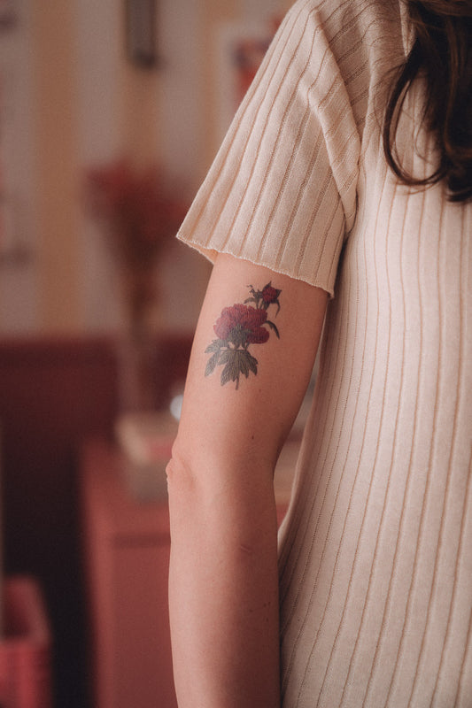 Tatouage temporaire Pivoine