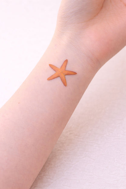 Tatouage éphémère étoile de mer