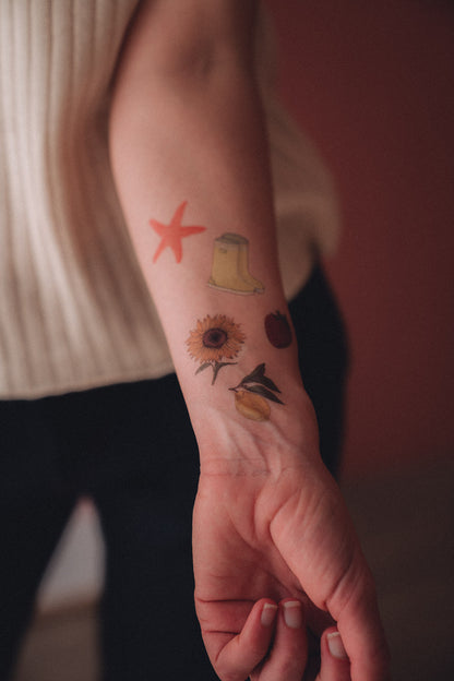 Assemblage de tattoos Pablo est une fille